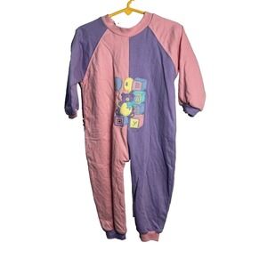 friend vintage pink purple sleeper size 80